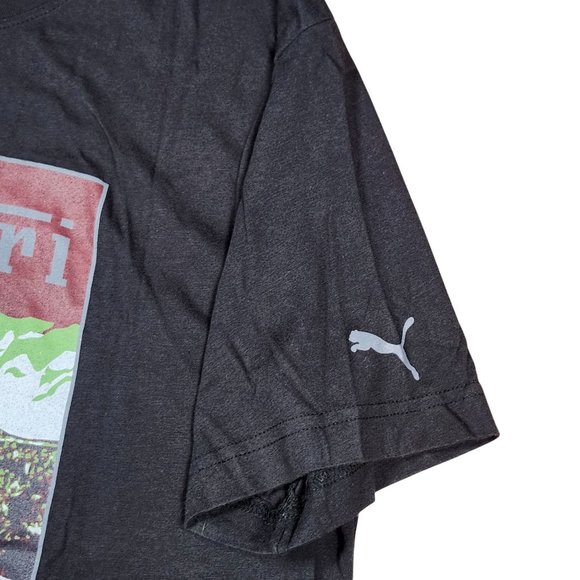 Puma Ferrari Campione Classic 1960s F1 Racing Graphic Black Mens Large T-Shirt - Picture 5 of 11